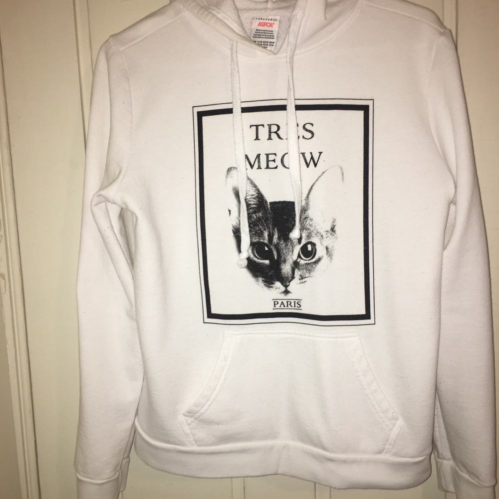 Forever 21 cat hoodie